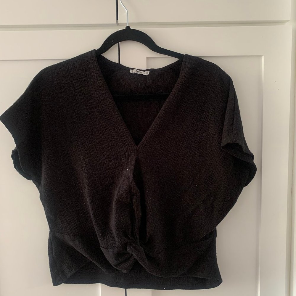 Black Zara Crop Top